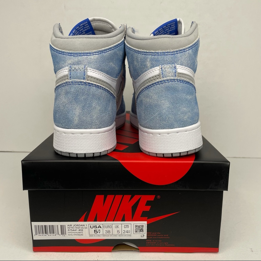 Nike Air Jordan 1 Retro High OG GS “Hyper Royal” - Picture 4 of 4